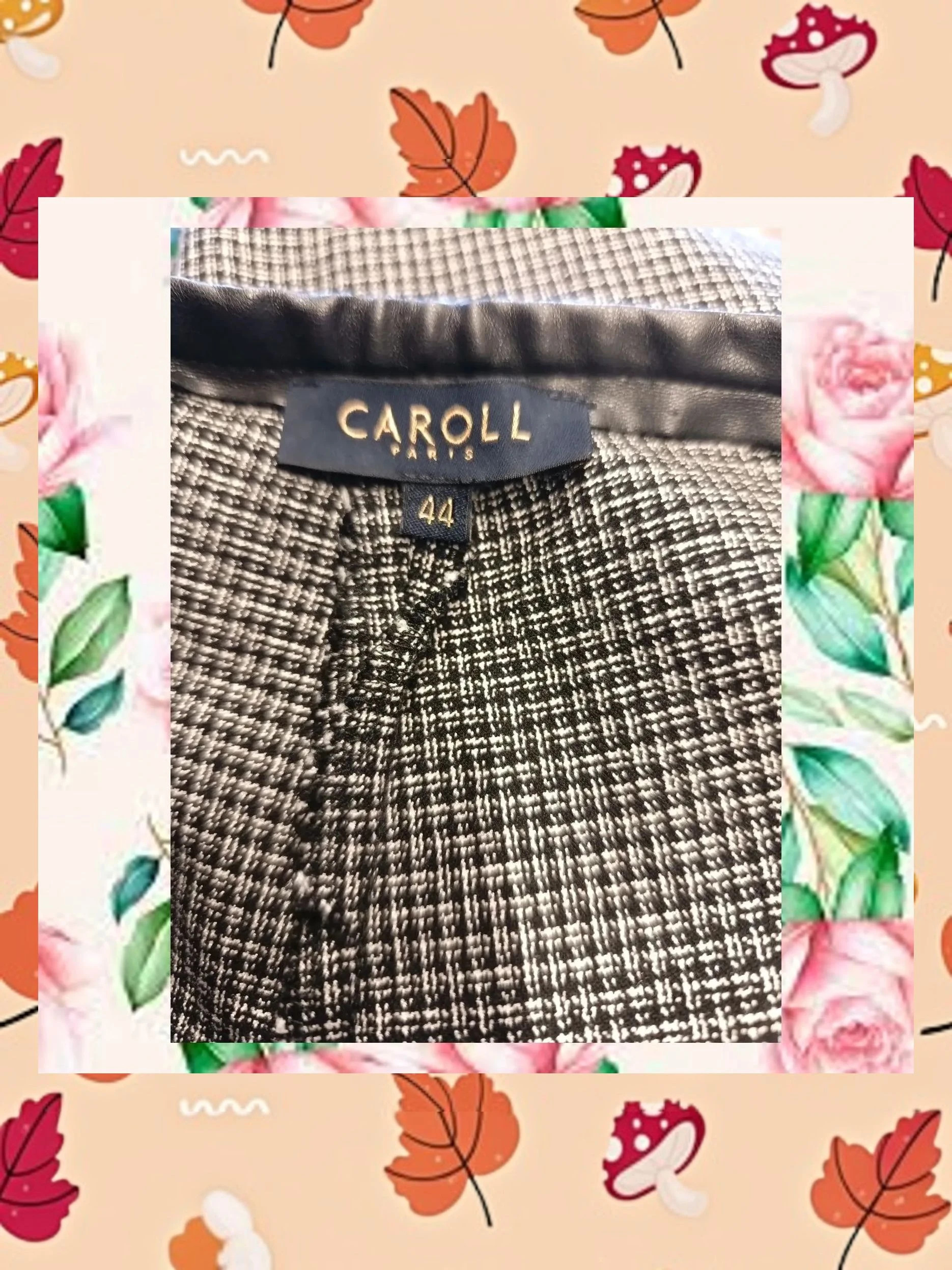 Pantalón Caroll Paris - Estampado Pata de Gallo - Talla 44 – Caroll – taille XXL / 44 / 16 4