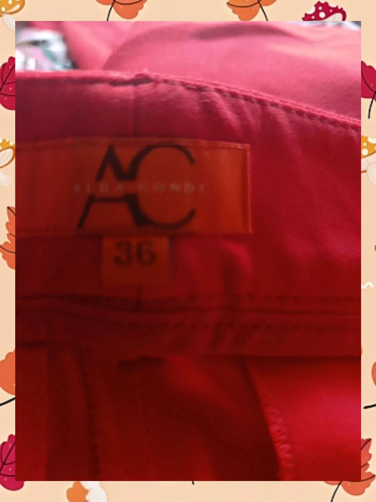 Pantalón rojo Alba Conde talla 36 estilo sastre con cremalleras – Alba Conde – taille S / 36 / 8 3