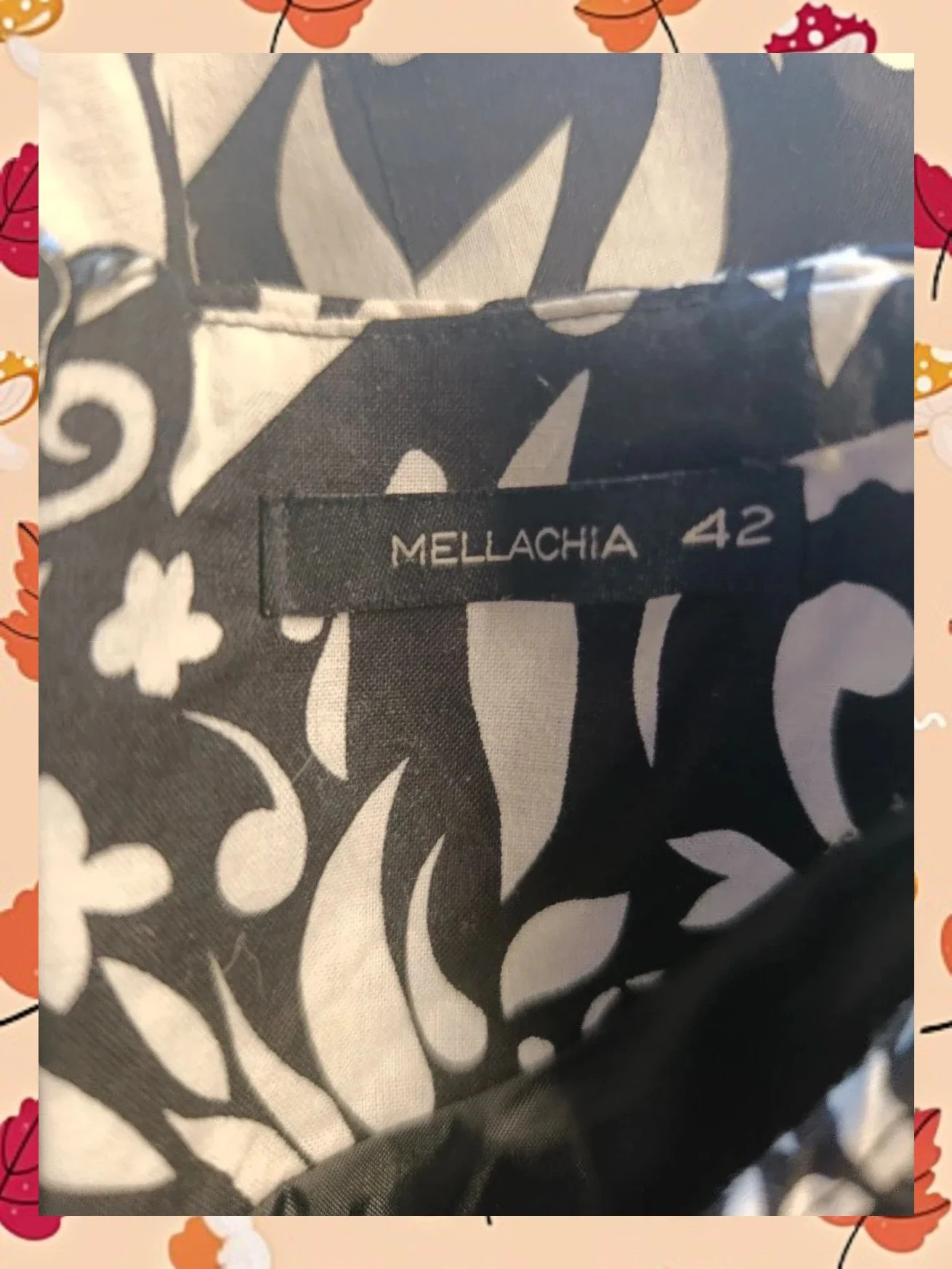 Vestido entallado Mellachia estampado blanco y negro – Mellachia – taille XL / 42 / 14 4