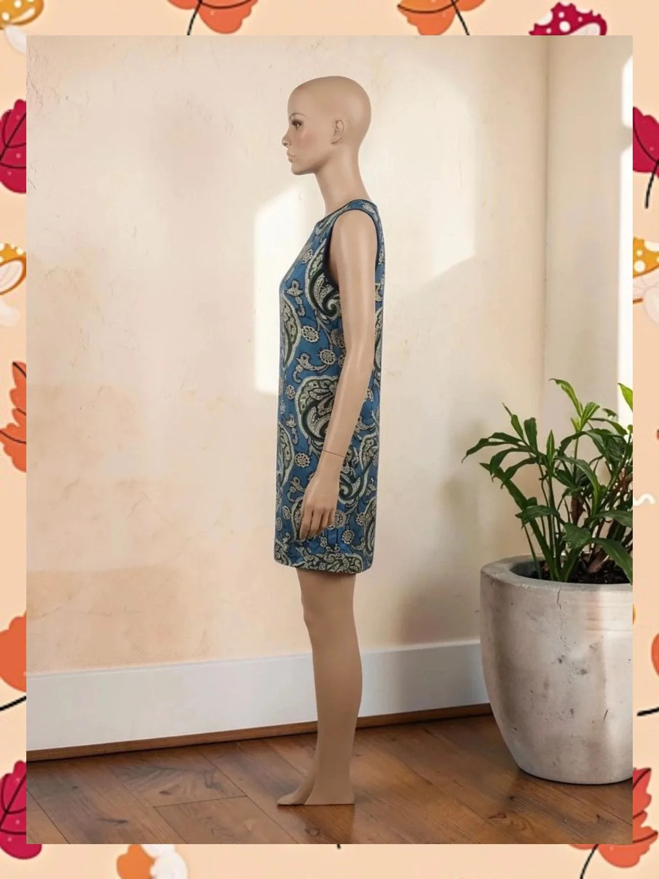 Vestido recto estampado paisley 100% seda Massimo Dutti T.34 – Massimo Dutti – taille XS / 34 / 6 3