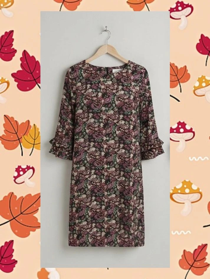 Vestido Tintoretto Paisley con Volantes - Talla 42 – Tintoretto – taille XL / 42 / 14 2