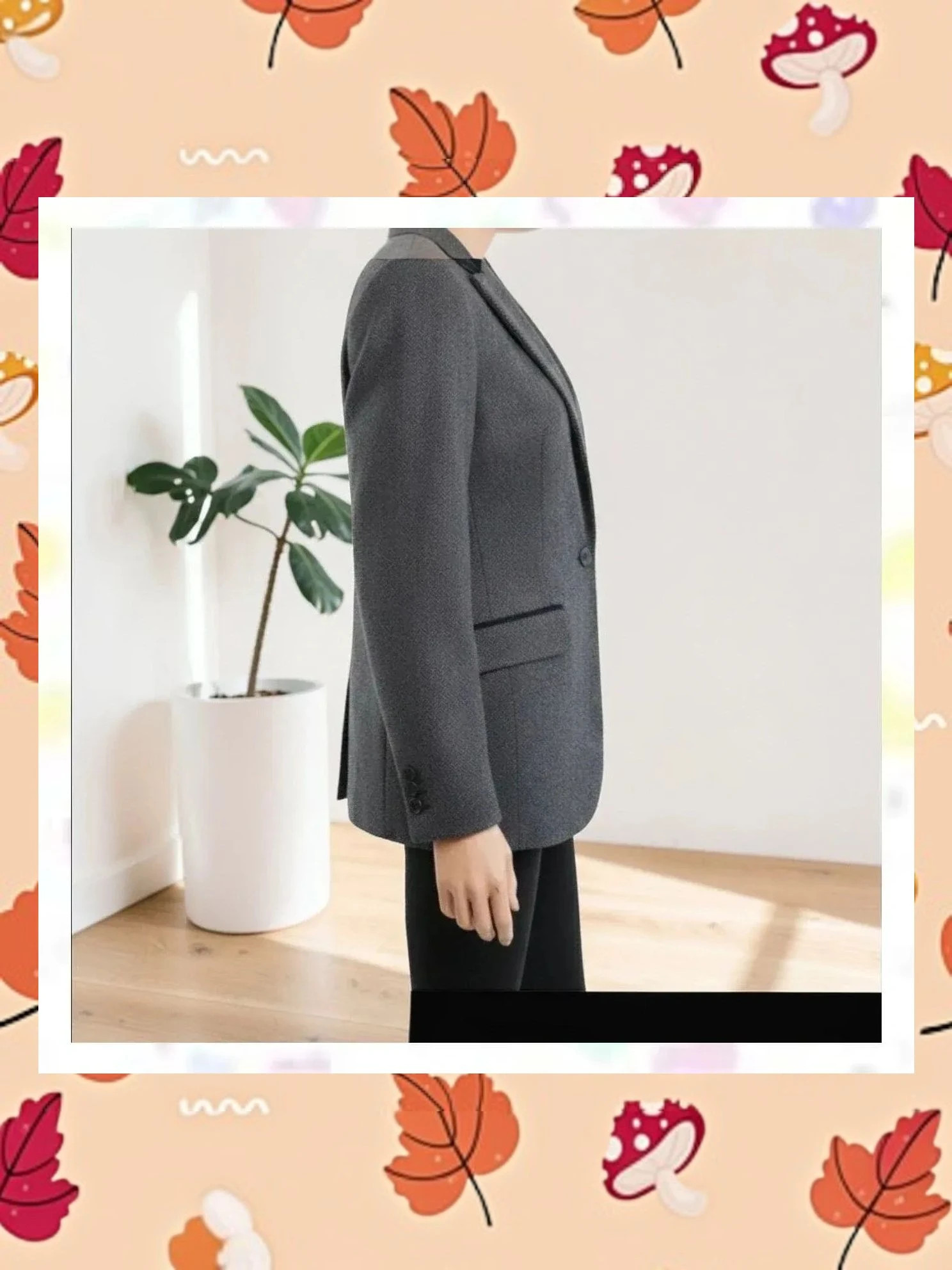 Americana de Lana Gris Azulado 🧥 Fórmula Joven | Talla 40 – Fórmula Joven – taille L / 40 / 12 3