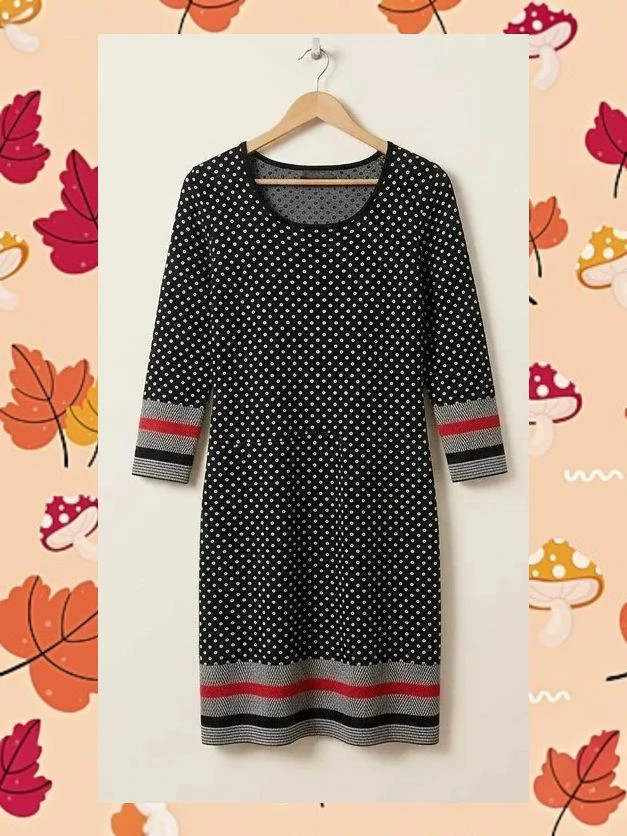 Vestido Navy Azul Marino Lunares y Rayas Talla M – taille M / 38 / 10