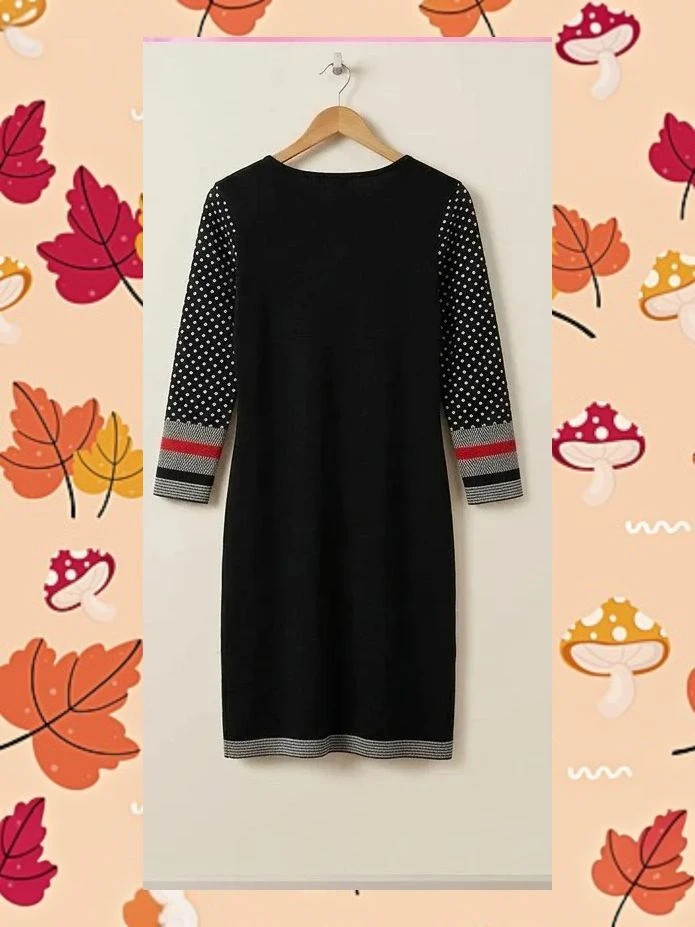 Vestido Navy Azul Marino Lunares y Rayas Talla M – taille M / 38 / 10 2