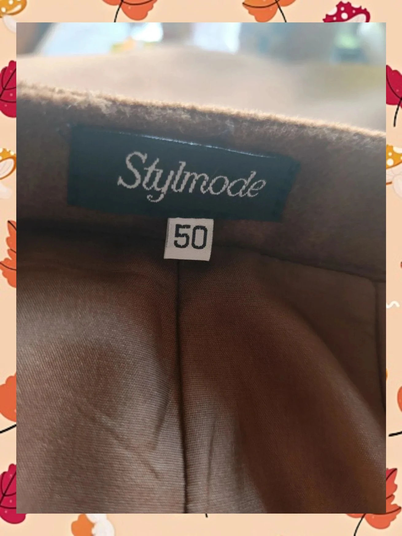 Falda midi tubo marrón de lana y cachemir Stylmode T.50 – styl'mode – taille 5XL / 50 / 22 4