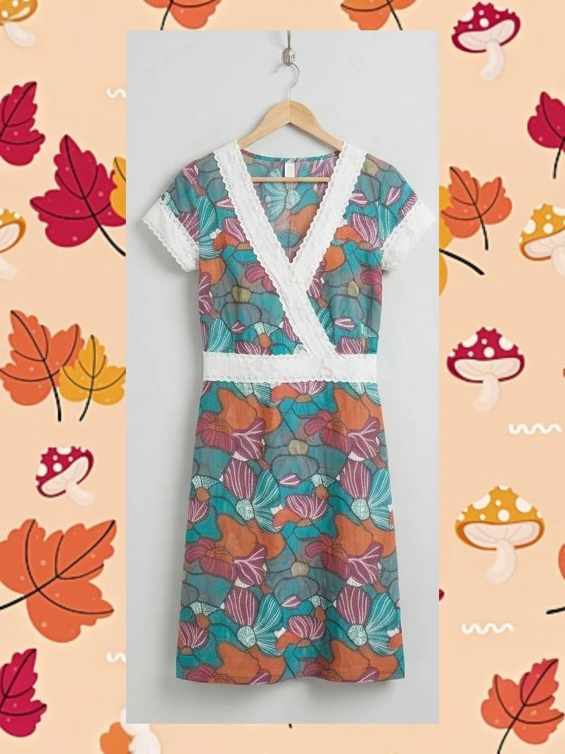 Vestido Almatrichi Floral con Encaje - Talla 38 - Estilo Boho Chic