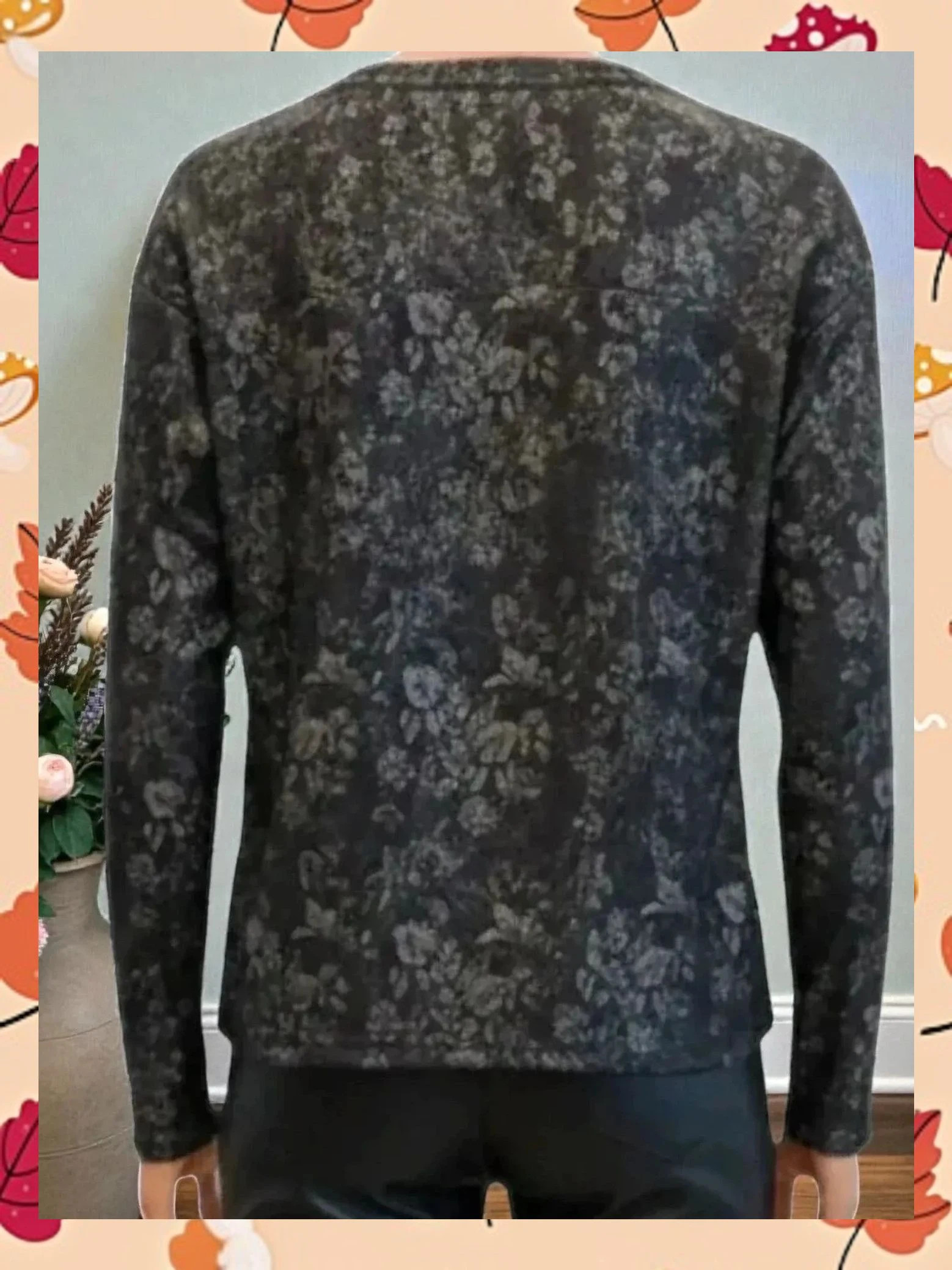 Camiseta Floral Dark 🥀 con Bolsillo Efecto Cuero - Bonaventure – Bonaventure – taille S / 36 / 8 3