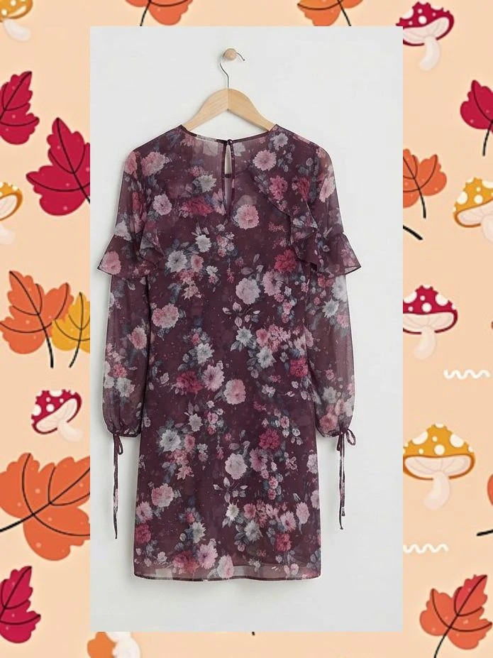 Vestido Cortefiel Floral con Volantes - Talla M – Cortefiel – taille M / 38 / 10 2