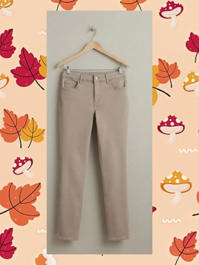 Pantalón Caramelo Slim Fit Beige - Talla 40 - Detalles únicos