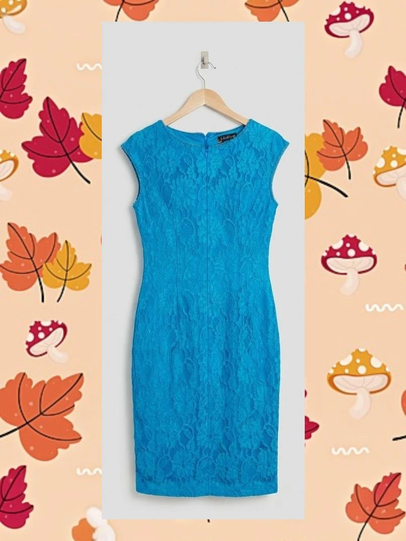 👗 Vestido de Encaje Azul Eléctrico Kaleidoscope - Talla 40 – Kaleidoscope – taille L / 40 / 12 2