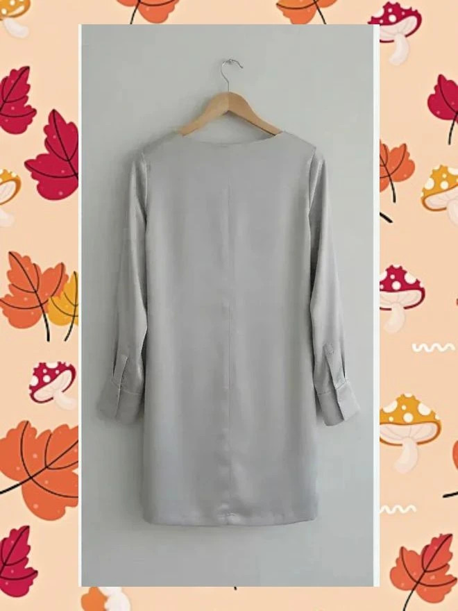 Vestido Almatrichi Plata Satinado - Talla 44 – Almatrichi – taille XXL / 44 / 16 2