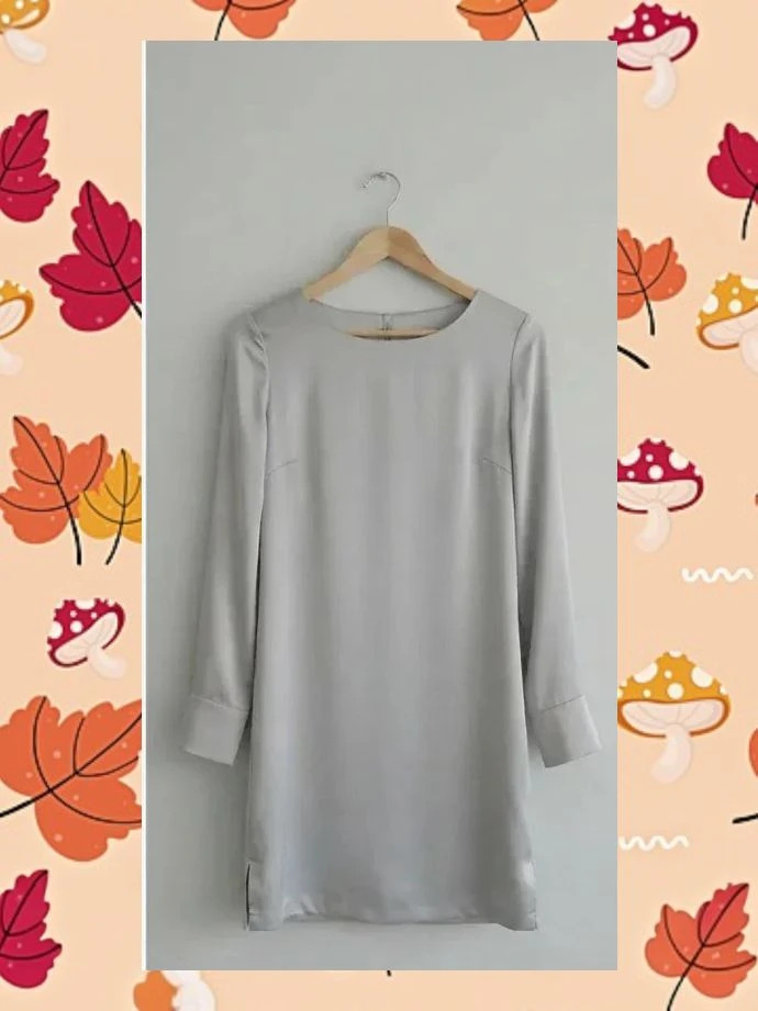 Vestido Almatrichi Plata Satinado - Talla 44