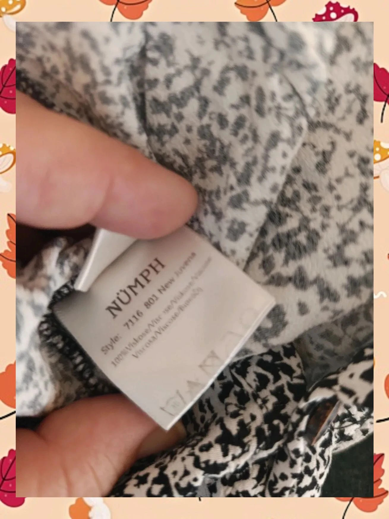 Vestido Midi Nümph Estampado Monocromo Talla 38 – Nümph – taille M / 38 / 10 3