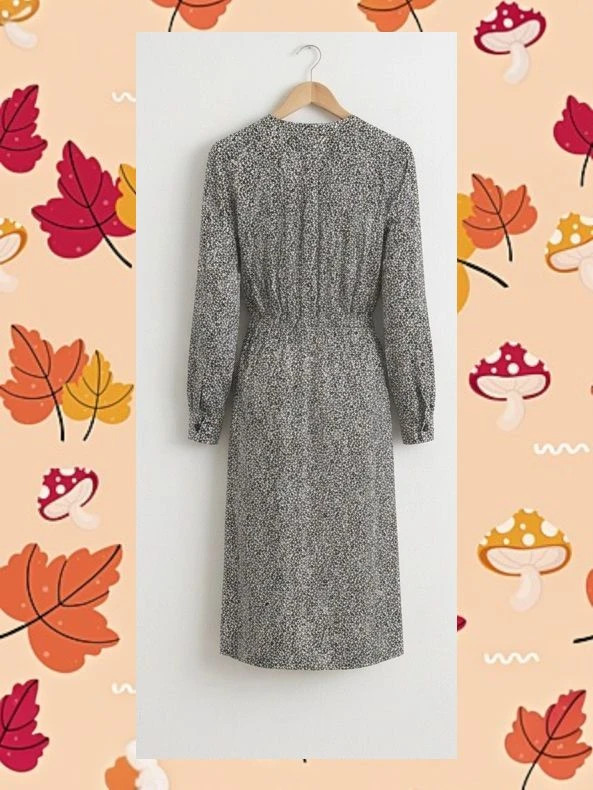 Vestido Midi Nümph Estampado Monocromo Talla 38 – Nümph – taille M / 38 / 10 2