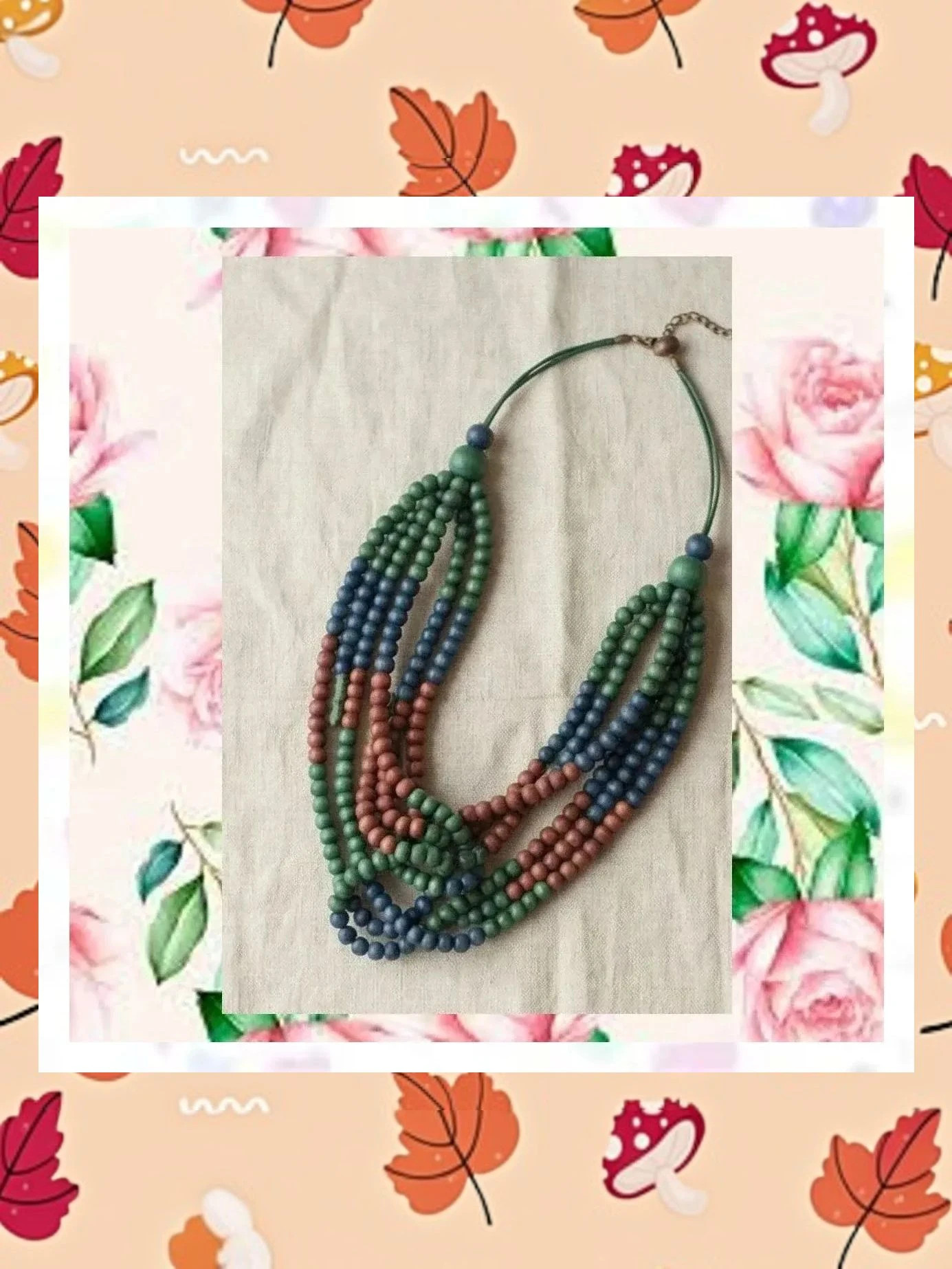 Collar Multicapa Boho Chic - Bisutería Fina Tonos Tierra 2