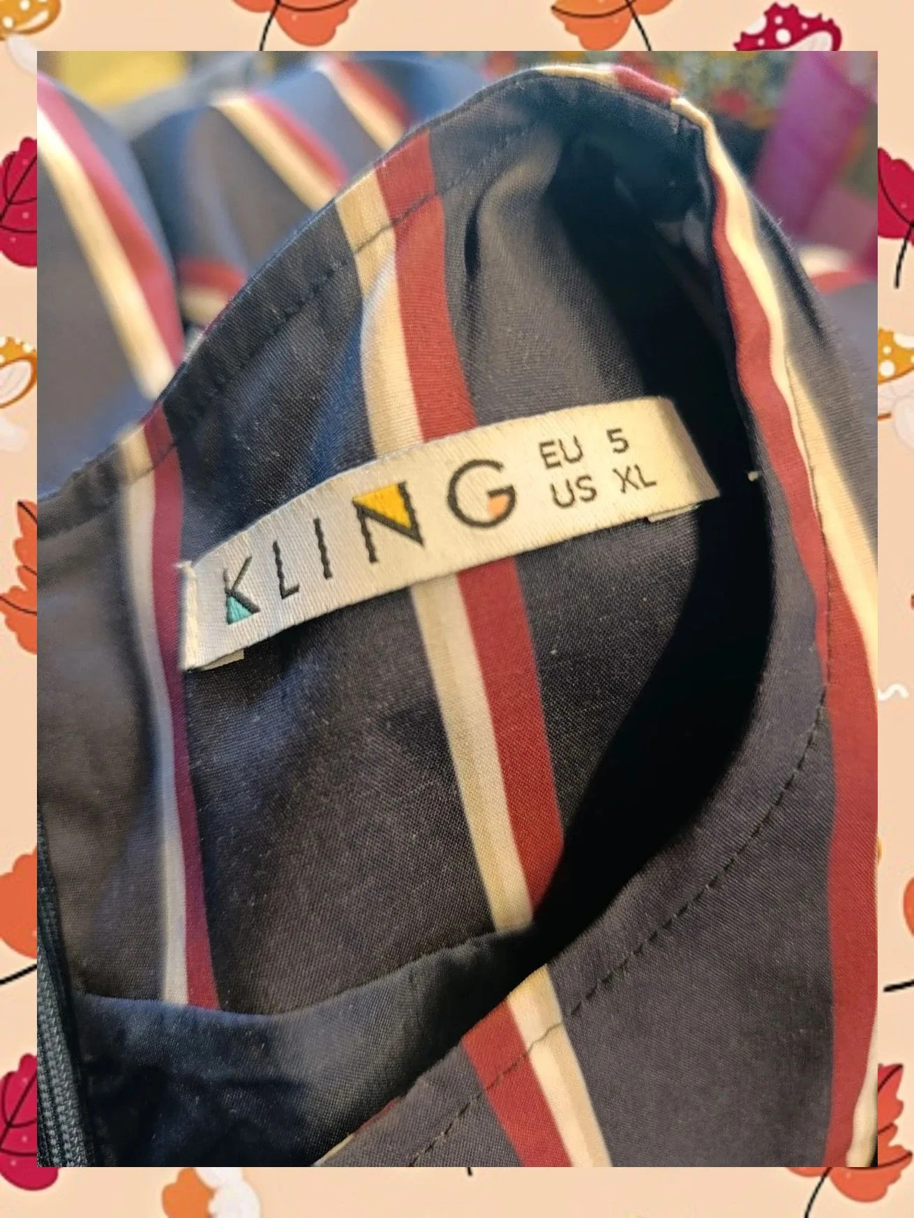 Vestido Kling marinero de rayas vertical XL / Talla 5 impecable – Kling – taille XL / 42 / 14 3
