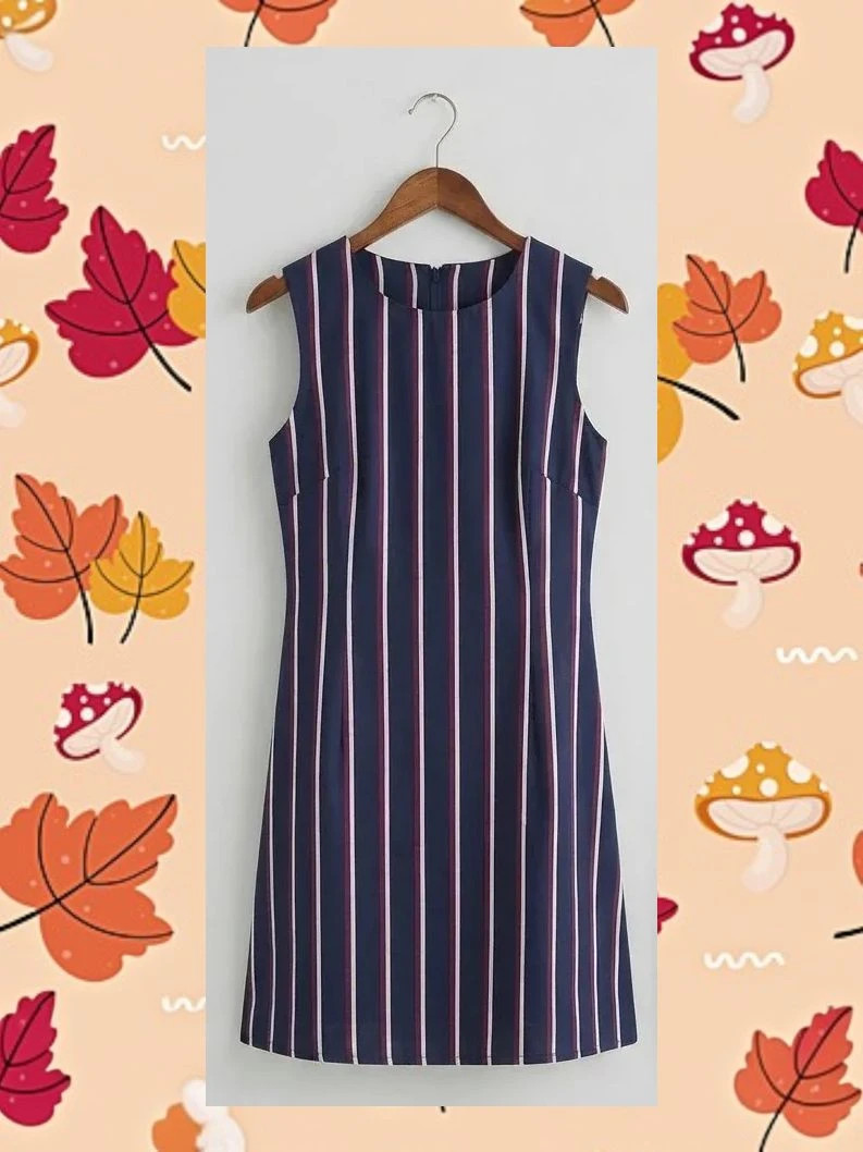 Vestido Kling marinero de rayas vertical XL / Talla 5 impecable