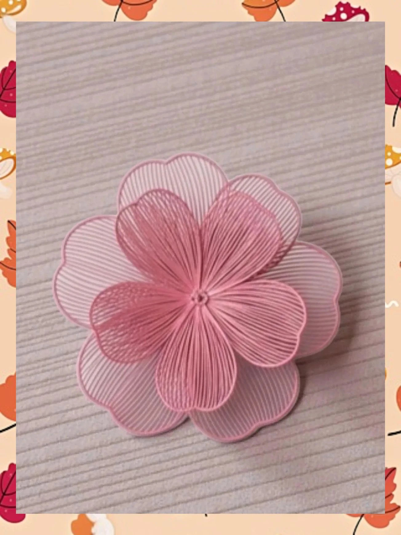 Pendientes de Boutique con Flor de Hilo y Bolsa de Organza 3