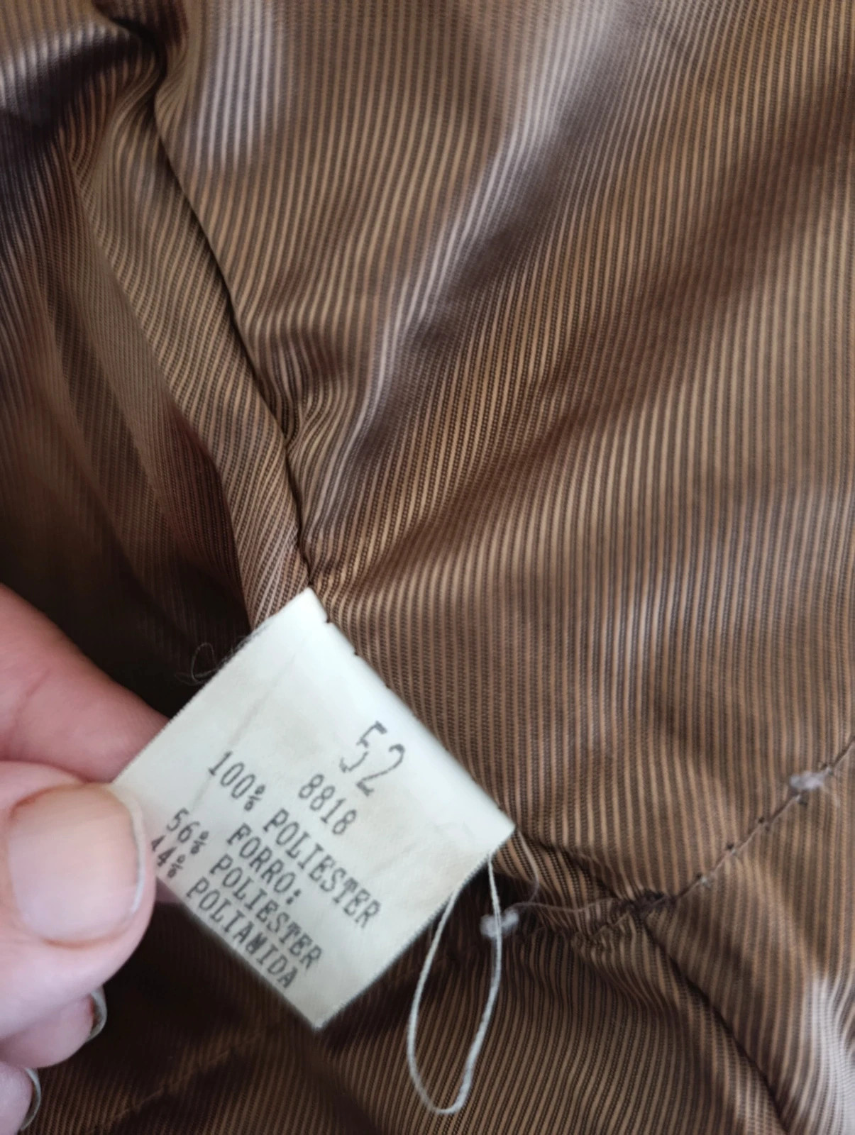 Chaqueta TimlamberBIS Marrón Camel T. 52 – timlamber – taille XXXL / 46 / 18 5