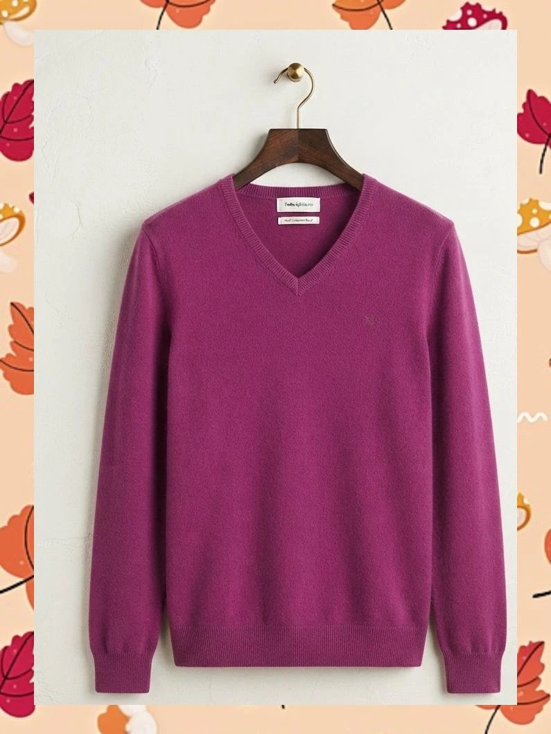 Jersey pedro del hierro XL Cachemira/Lana - Fucsia/Magenta