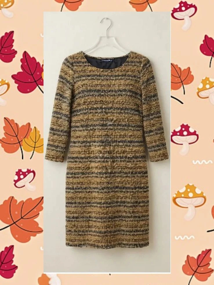 Vestido Tresor Talla 40 - Tejido Texturizado Otoño/Invierno – Tresor – taille L / 40 / 12