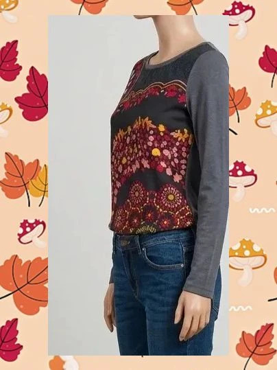 Camiseta Surkana Mandala & Flores M/L (Talla L) – Surkana – taille L / 40 / 12 2