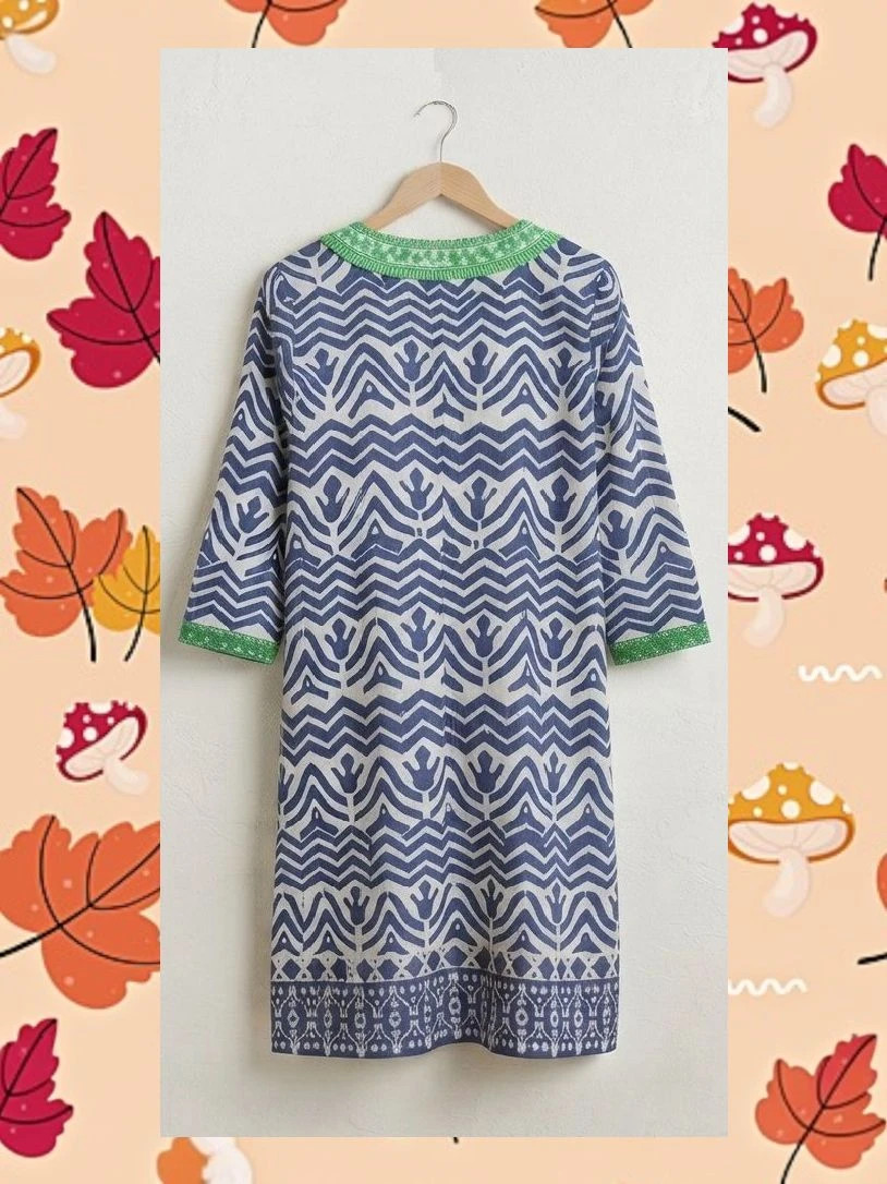 Vestido túnica de algodón Bella Tu – Estilo bohemio chic – bella tu – taille XS / 34 / 6 3