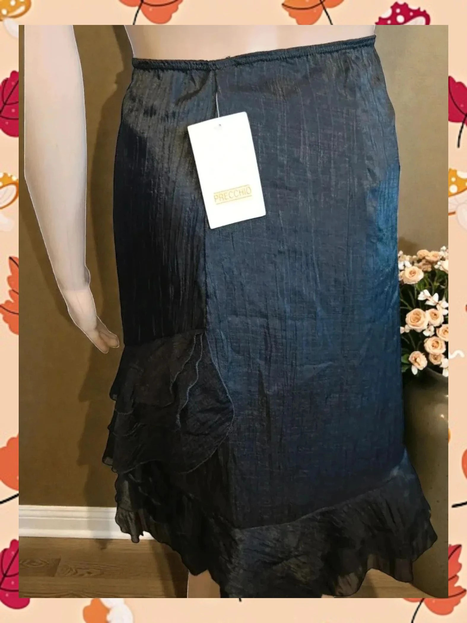 Falda Negra Precchio Talla 40 - Estilo y Movimiento – Precchio – taille L / 40 / 12 3