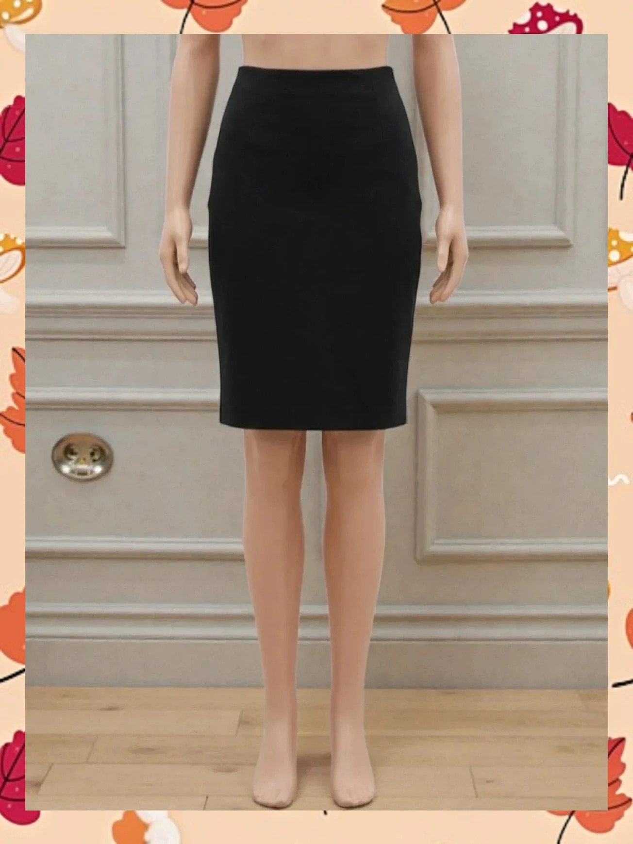 Falda de Tubo caroll Negra 🖤 | Talla 38 (M) | Viscosa – Caroll – taille M / 38 / 10 2