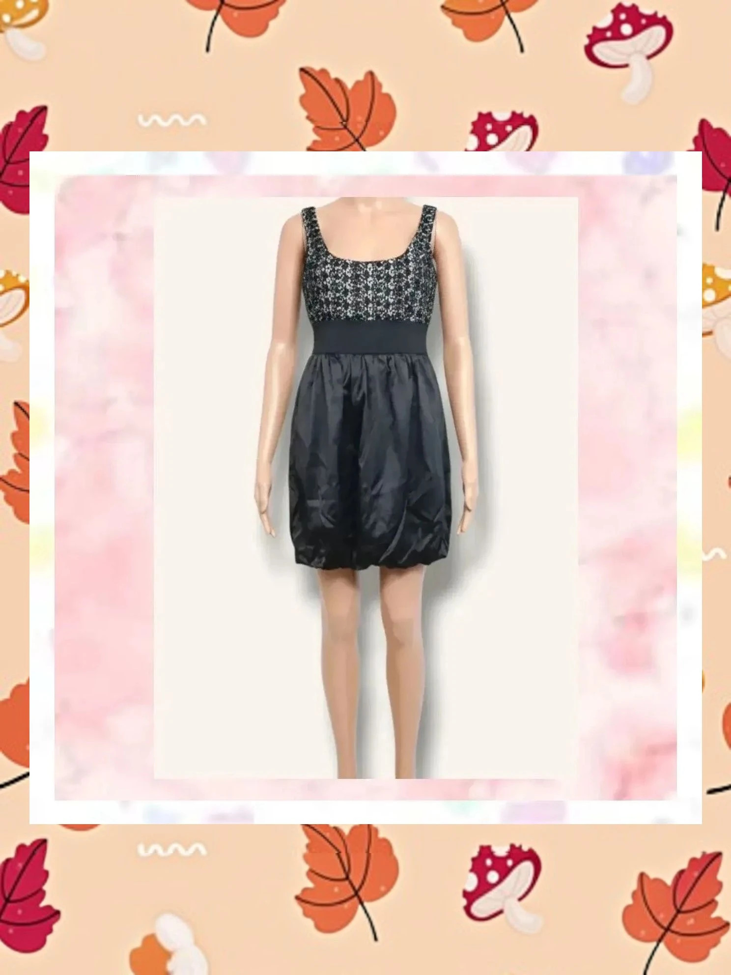 Vestido de fiesta mini negro y plateado Fórmula Joven Talla 38 – Fórmula Joven – taille M / 38 / 10