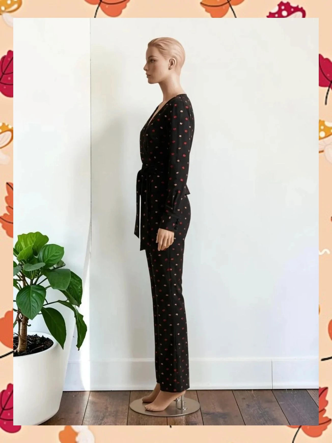 Conjunto Exclusivo 2 Piezas Hecho a Mano Blusa Cruzada + Pantalón Flare – taille S / 36 / 8 4