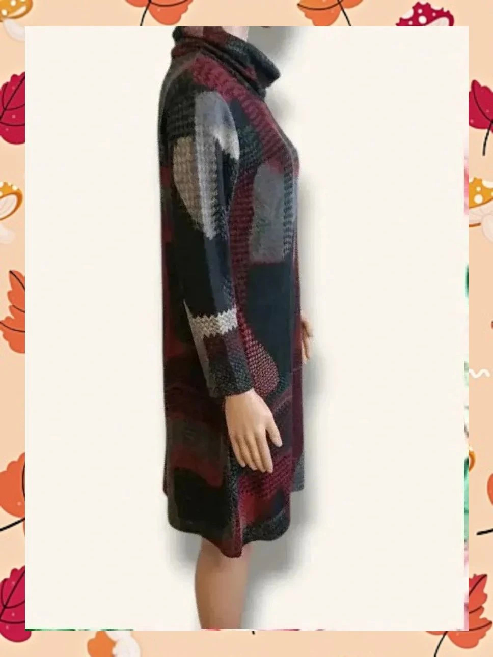 Vestido Midi Estampado Geométrico XXL – vía XX septembre – taille XXL / 44 / 16 2