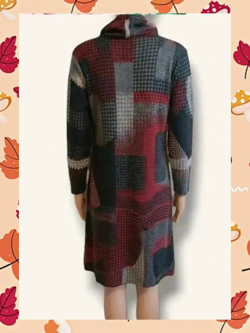 Vestido Midi Estampado Geométrico XXL – vía XX septembre – taille XXL / 44 / 16 3