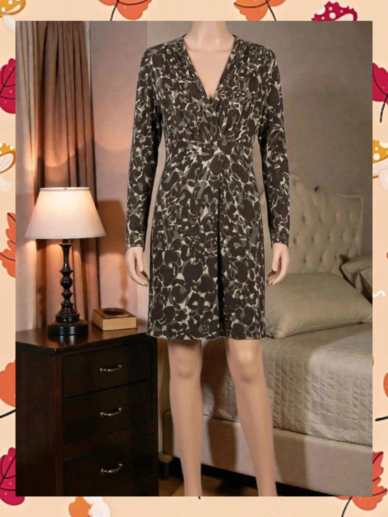 Vestido midi cruzado estampado animal chic Selvatgi M