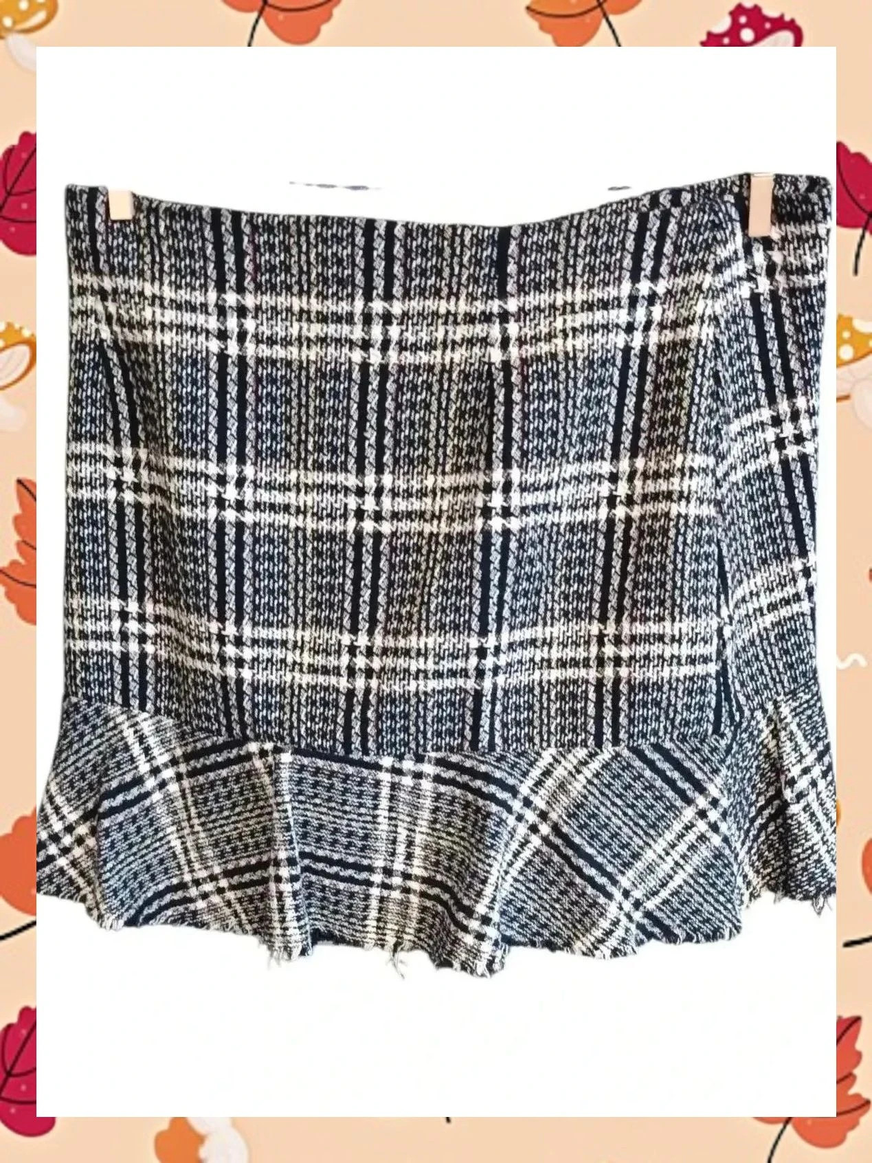 Falda Tweed Zara Trafaluc 🖤 Volante y Cuadros – Zara – taille M / 38 / 10 2