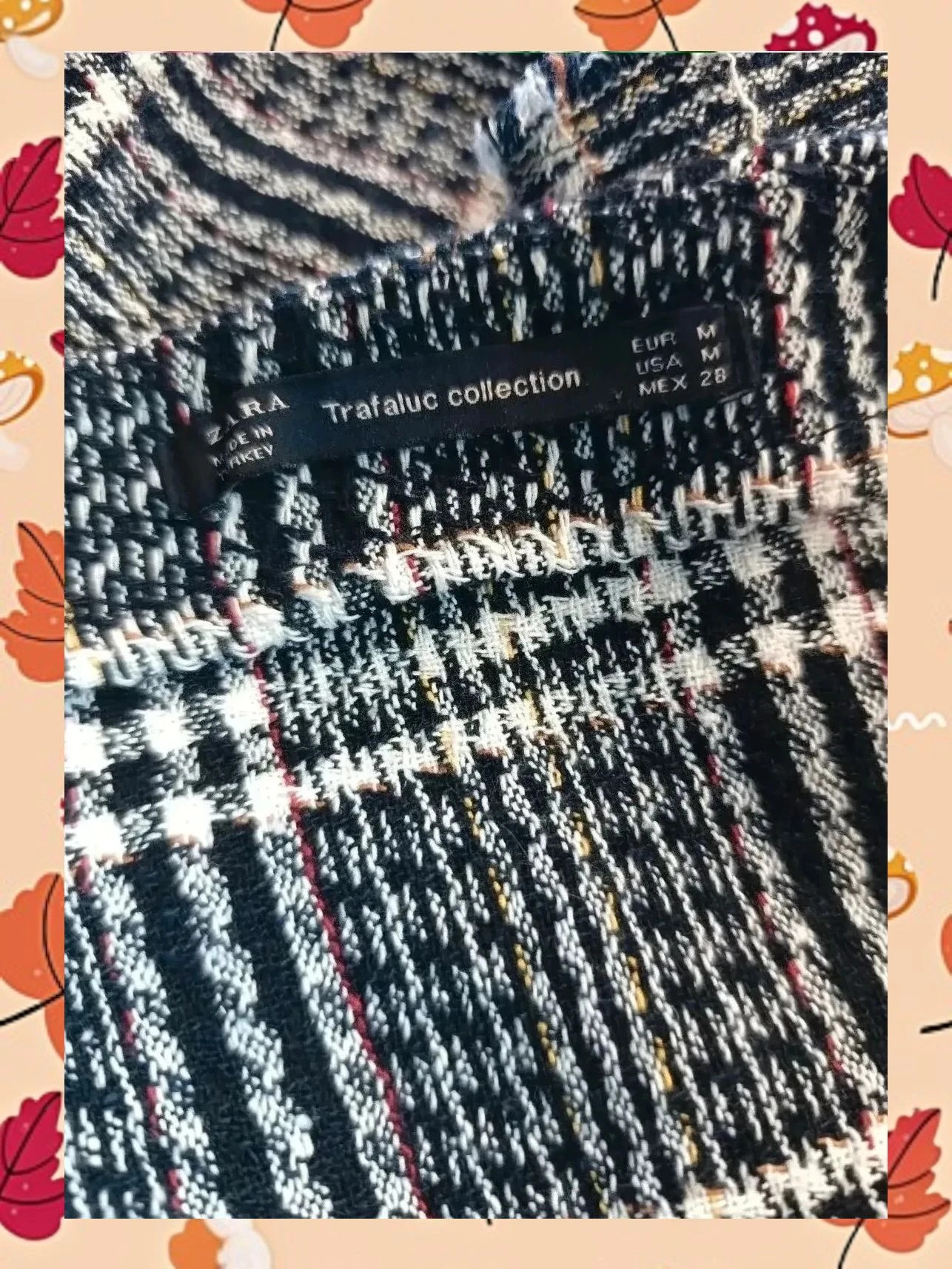 Falda Tweed Zara Trafaluc 🖤 Volante y Cuadros – Zara – taille M / 38 / 10 4