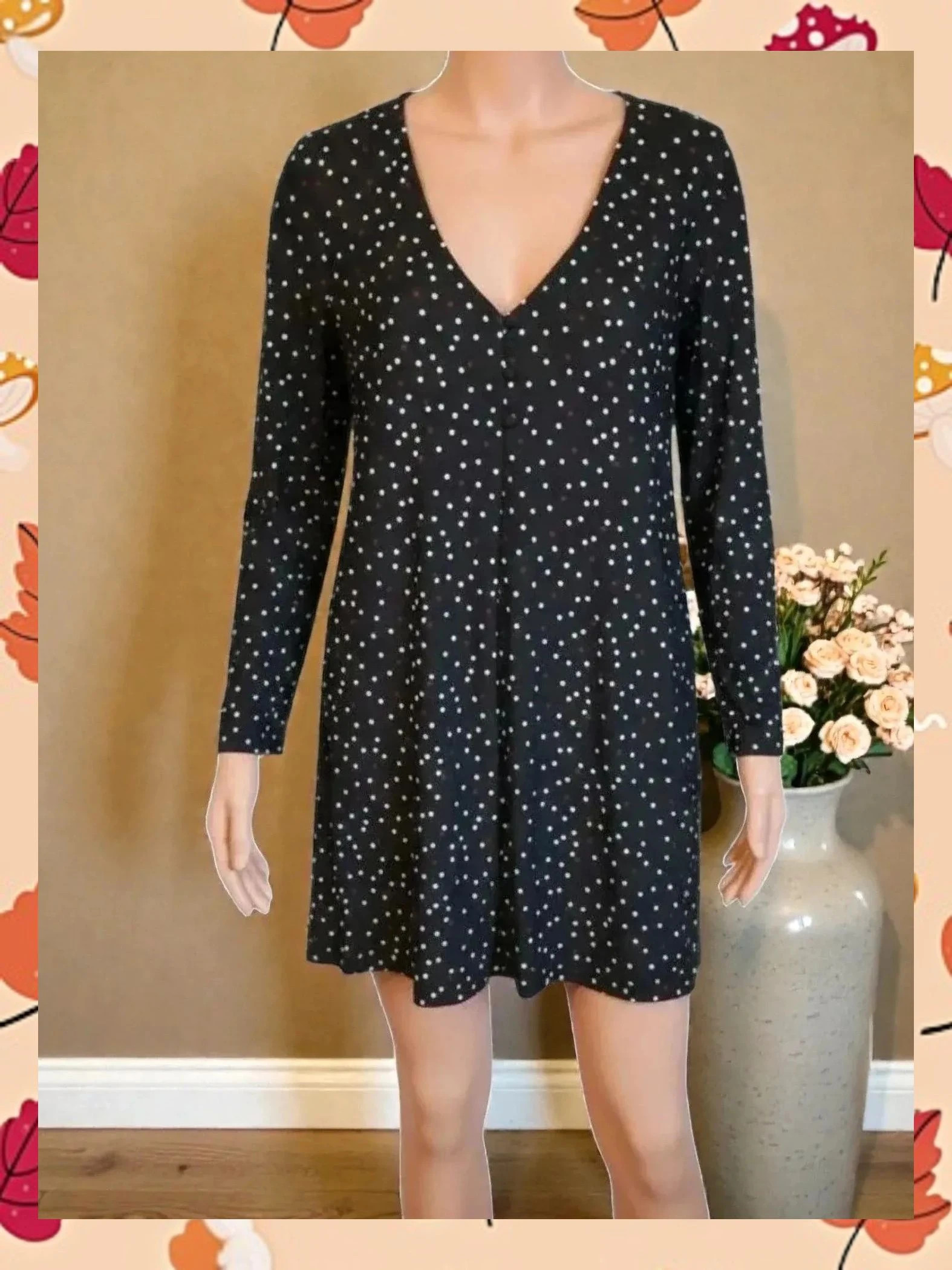 🖤 Vestido Mini Mango Polka Dot - Talla XS – Mango – taille XS / 34 / 6