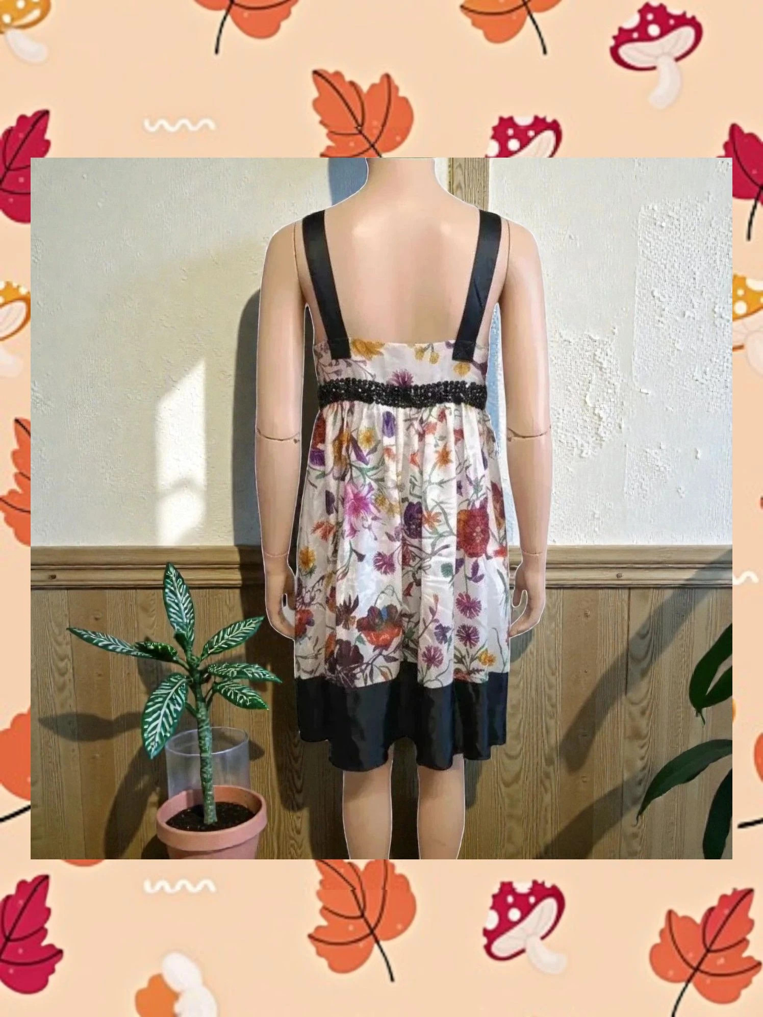 Vestido 100% Seda zara Floral Talla S – Zara – taille S / 36 / 8 3
