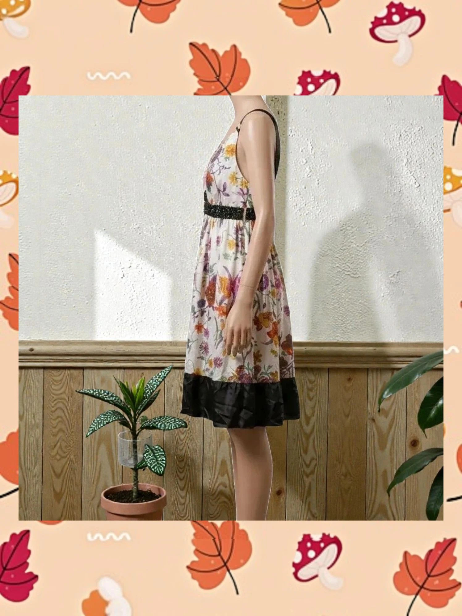 Vestido 100% Seda zara Floral Talla S – Zara – taille S / 36 / 8 2