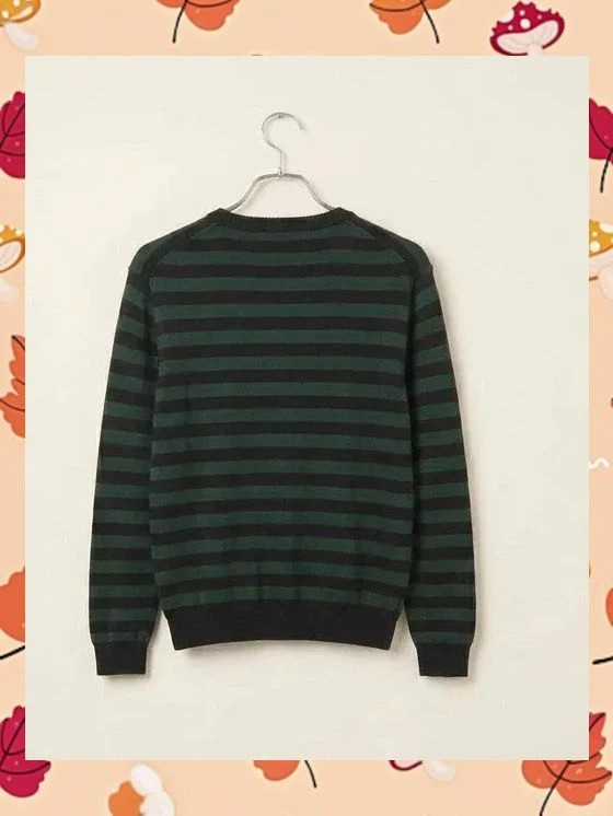 Jersey Tommy Hilfiger 100% Algodón - Talla L - Rayas Verde/Azul – Tommy Hilfiger – taille L 2