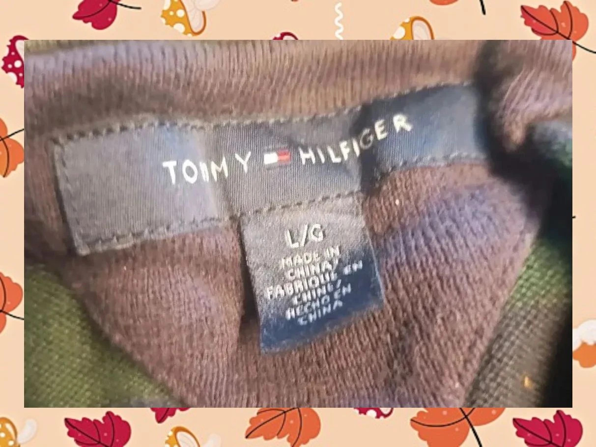 Jersey Tommy Hilfiger 100% Algodón - Talla L - Rayas Verde/Azul – Tommy Hilfiger – taille L 3