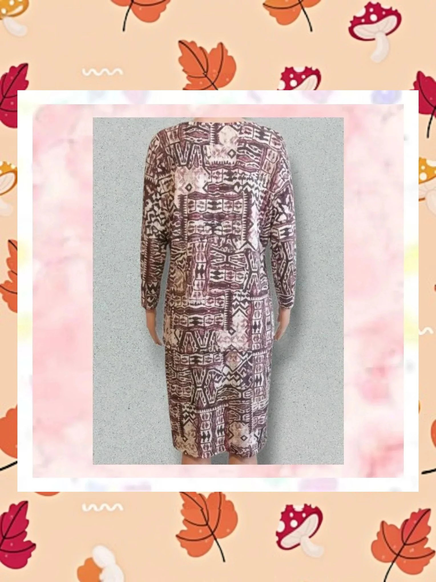 Precioso Vestido Midi Tintoretto | T. 42 | Estampado Étnico – Tintoretto – taille XL / 42 / 14 2