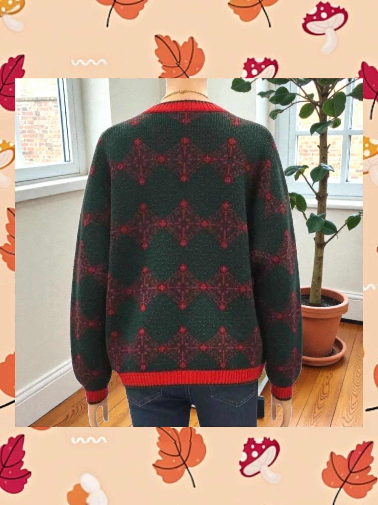 Cárdigan Vintage Navidad S 🎄 – Sandra Lendi – taille S / 36 / 8 3
