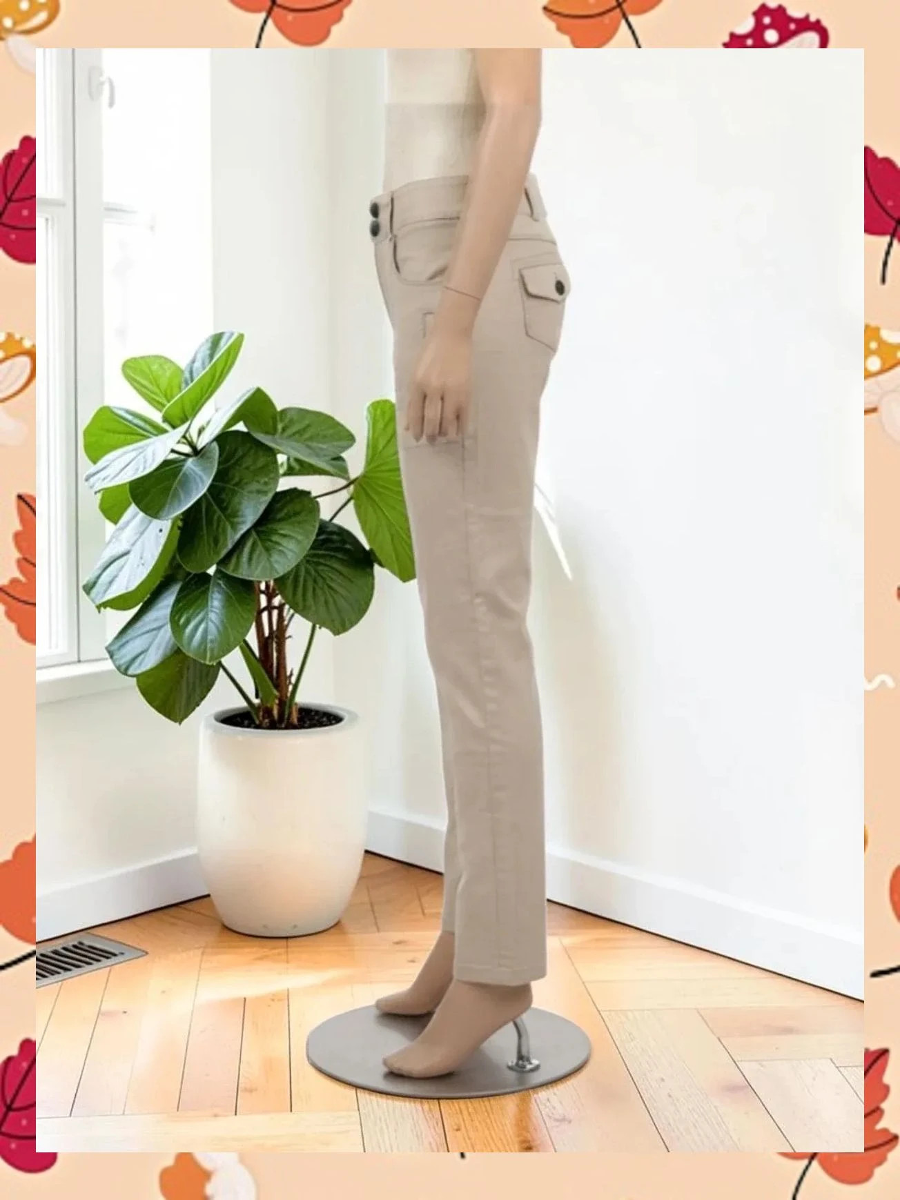Pantalón chino de diseño Laurèl - Talla 34 - Calidad Premium – Laurèl – taille XS / 34 / 6 3