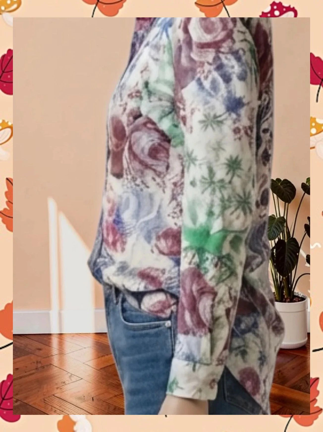 Blusa estampada floral Throttleman 100% algodón Talla S – THROTTLEMAN – taille S / 36 / 8 2