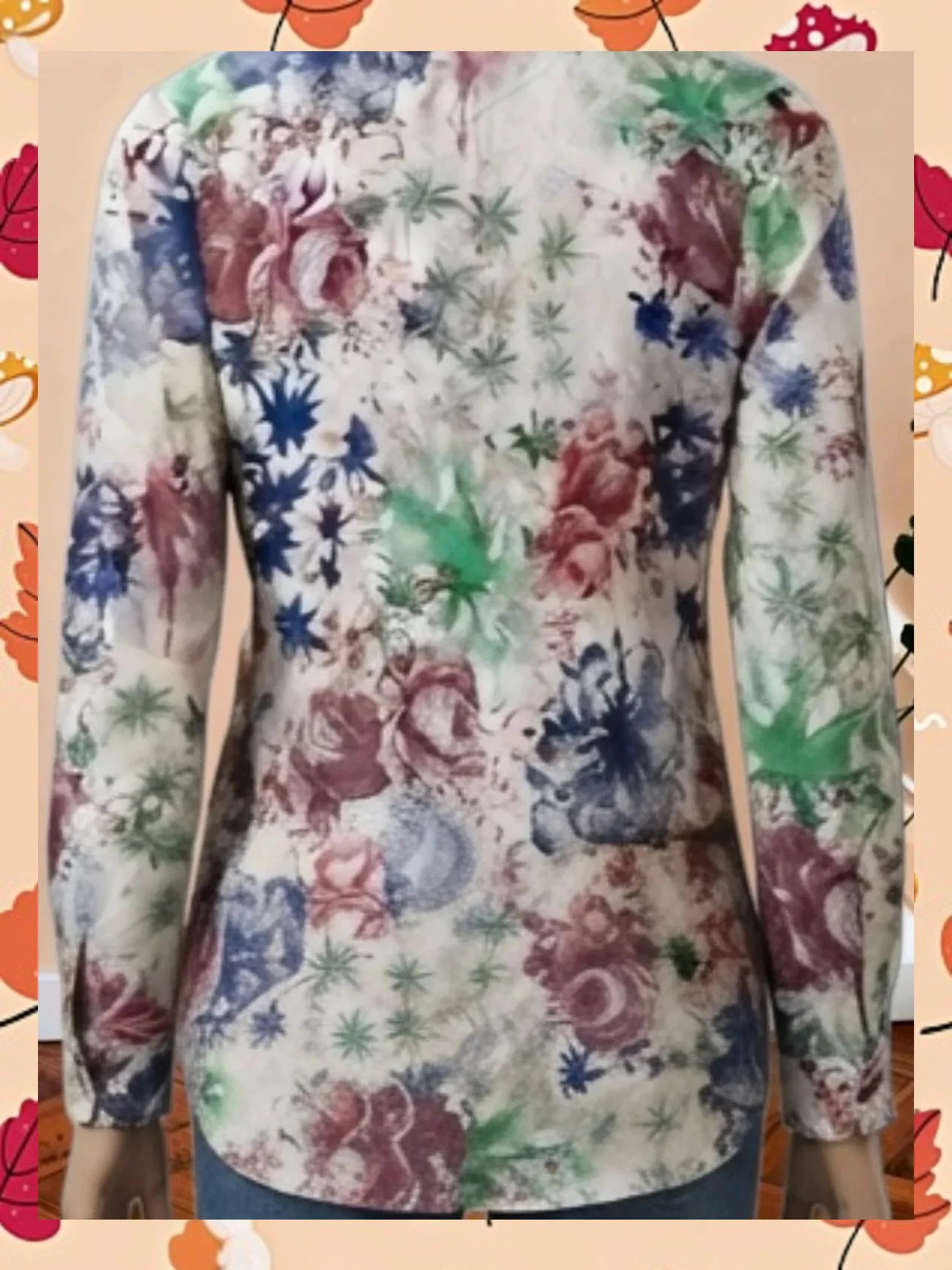 Blusa estampada floral Throttleman 100% algodón Talla S – THROTTLEMAN – taille S / 36 / 8 3