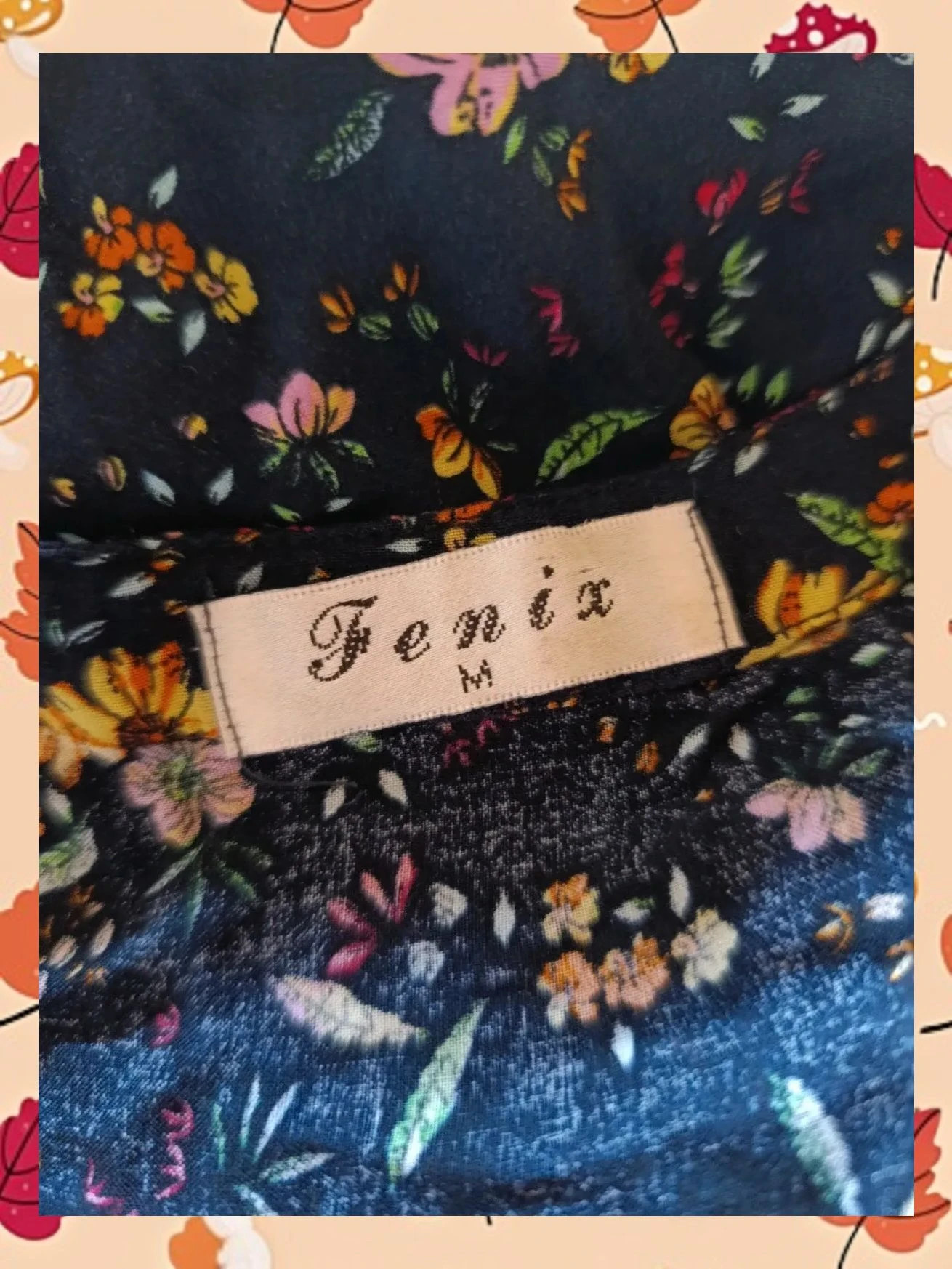 Vestido corto fluido floral con detalles de botones de madera – Fenix – taille M / 38 / 10 4