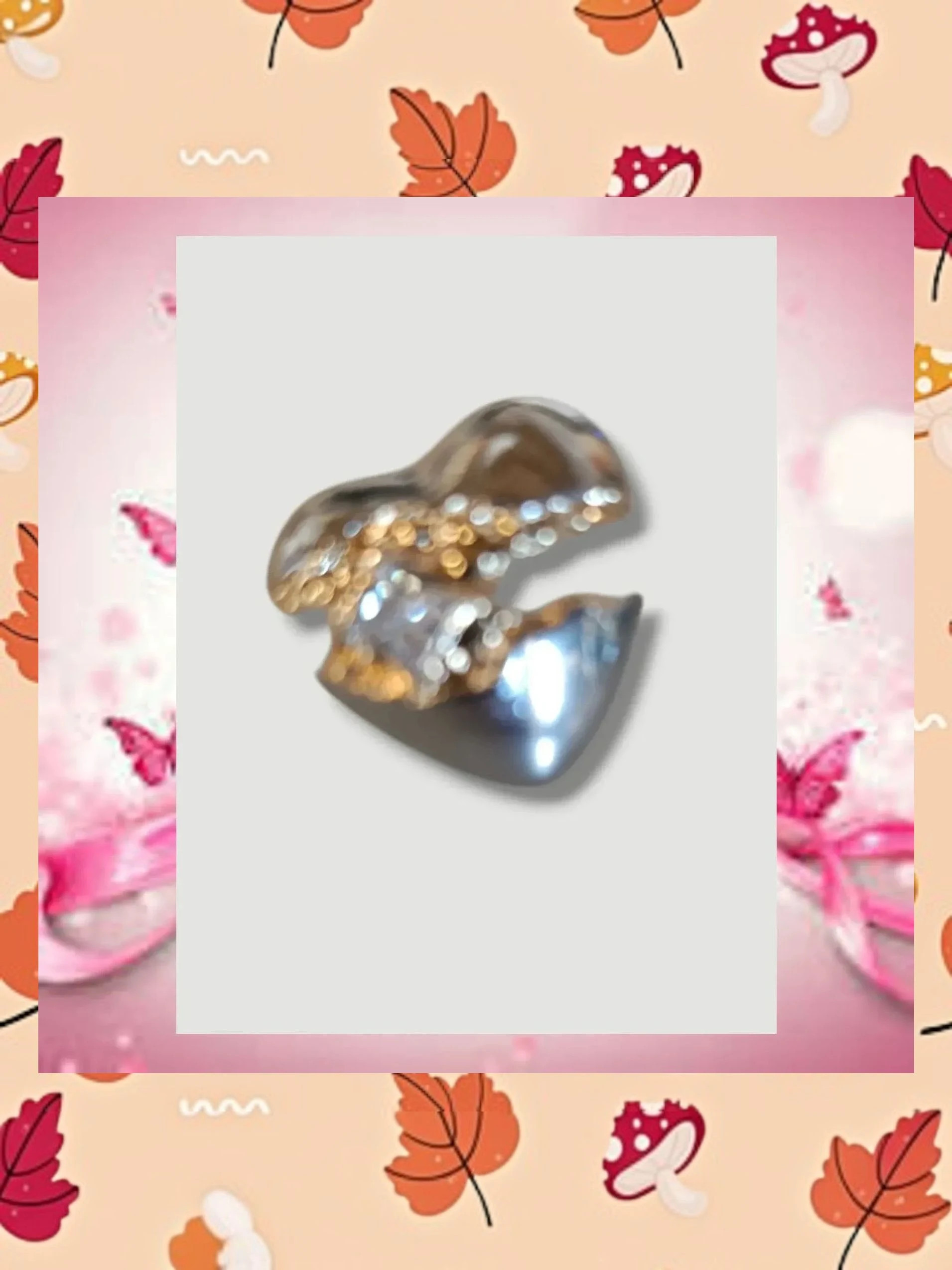 Pendientes Bicolor Diseño Corazón con Cristal 3