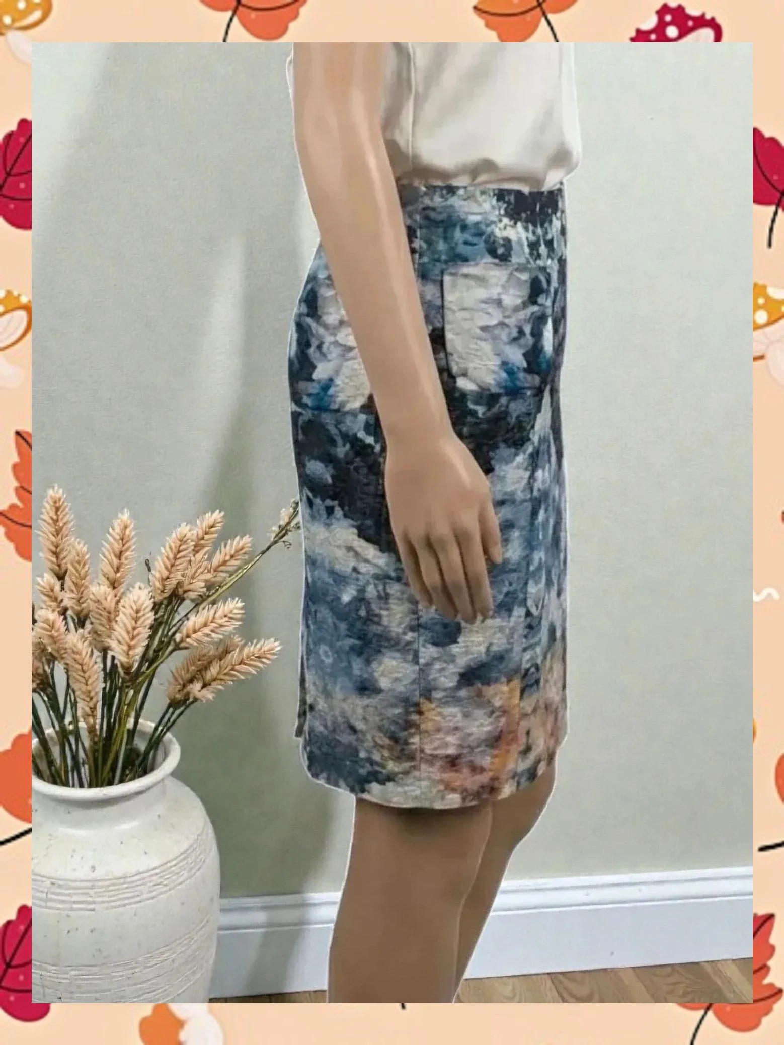 Falda Adolfo Domínguez Estampada Jacquard Talla 42 Nueva – Adolfo Dominguez – taille XL / 42 / 14 2