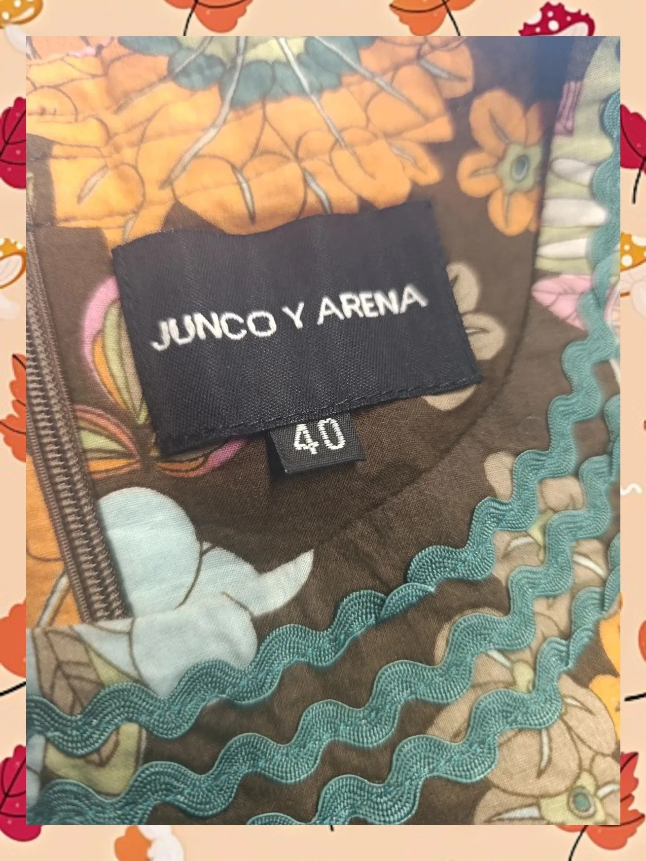 Vestido midi floral 100% Algodón Junco y Arena - Talla 40 – Junco y Arena – taille L / 40 / 12 5